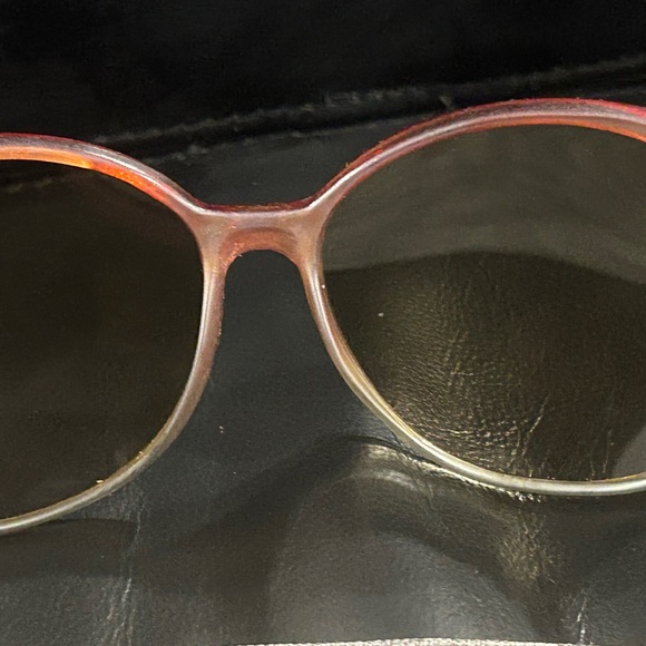 Corning Vintage oversized dark orange and beige Stylish Sunglasses - Picture 6 of 10